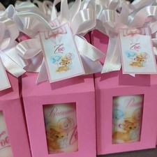 Bomboniere battesimo-nascita bimbo/a Candela Personalizzata Disney - 10 pz 