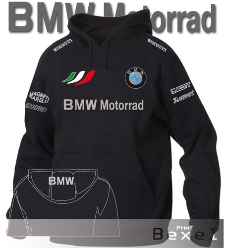 Felpa hoodie printed bmw - hoodie,