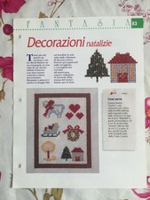 Schema punto croce Ricamo Decorazioni natalizie cuore pecora ghirlanda slitta