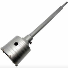 FRESA A TAZZA MM 120 CAROTATRICE CON ASTA SDS PLUS 350 MM CEMENTO MURO MATTONI