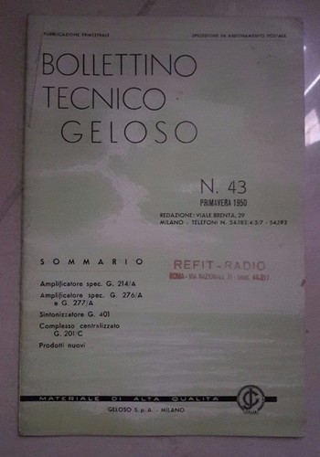 Rivista bollettino tecnico - bollettino,
