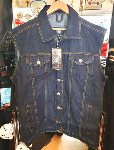 Gilet denim raw oldschool - denim,