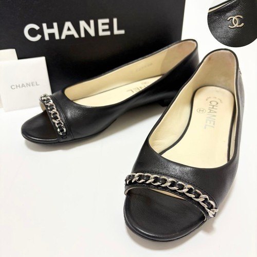 Chanel open toe chain detail - open,