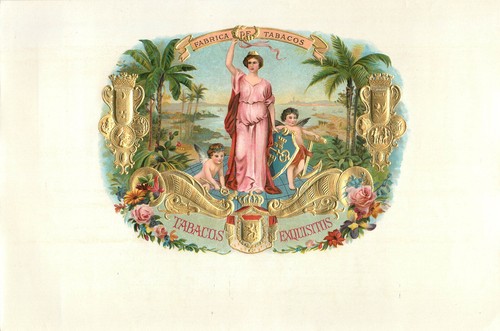 Scatola portasigari etichetta