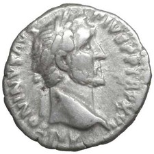 Antonino pio denario - pio, vesta