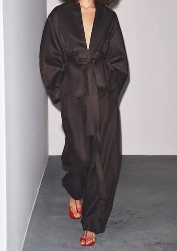 Kimono zara con cintura 100 - zara, 100%
