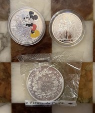 Lotto 3 Monete Argento Silver