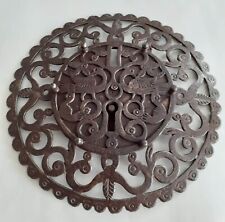 ANTICA SERRATURA  DA BAULE IN FERRO FORGIATO Epoca  XVI SECOLO #2