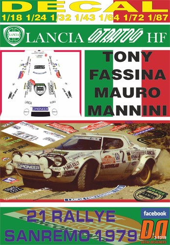 Decal lancia stratos - decal,