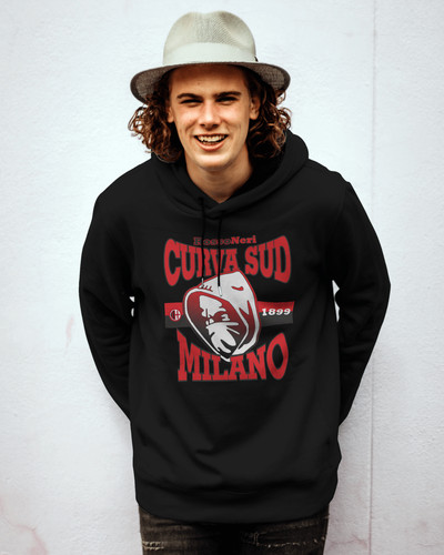 Felpa nera unisex con