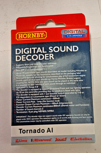 Hornby r8108 tts sound decoder - tts,