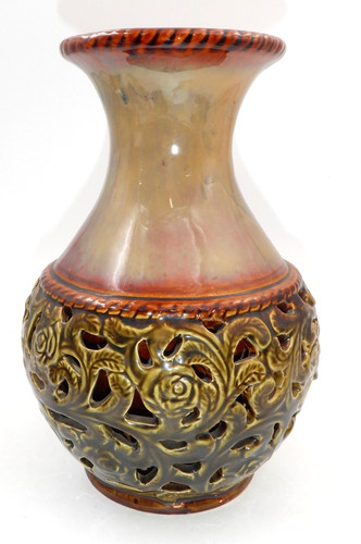 Vaso ceramica goffrata - vaso,