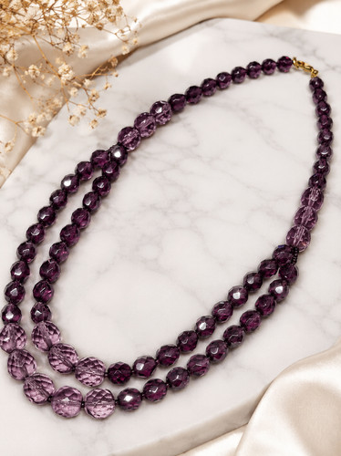 Collana donna mezzi - donna, cristalli