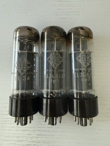 Telefunken el34 matched trio - telefunken,