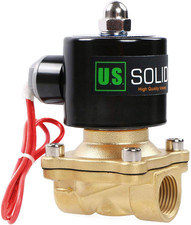 220V AC 1/2" G Elettrico Elettrovalvola Ottone Normalmente Chiuso Solenoid Valve