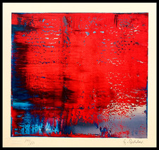 Gerhard Richter litografia COA originale firmata (numerata a mano)
