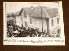 Colleretto Parella nel 1908 Inaugurazione della lapide a Giuseppe Giacosa