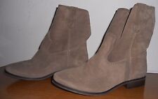 BATA SCARPE DONNA STIVALI STIVALETTI TRONCHETTI CASUAL TAGLIA 36 CAMOSCIO BEIGE 