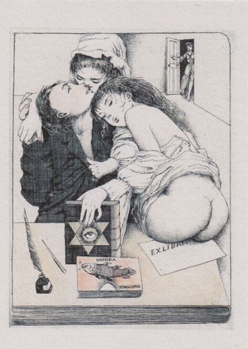 Libris bookplate erotico n - bookplate,