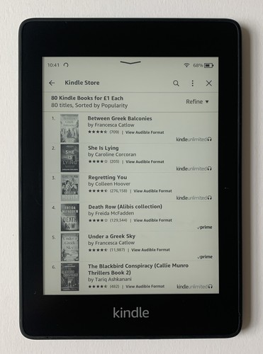 Amazon kindle paperwhite 10a - kindle,
