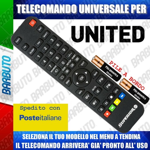 Telecomando universale united - telecomando,