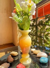 Vaso di fiori antico in onice