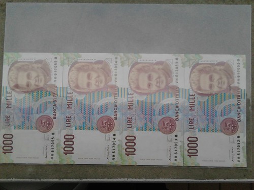 Banconote mille lire - banconote,