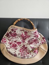 Borsa GUCCI TOTE BAG SHOPER FLORA BAMBOO OTTIME CONDIZIONI