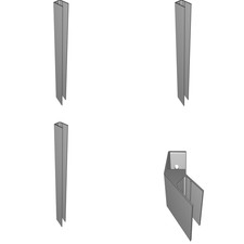 Supporto striscia led per ikea - supporto,