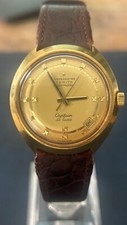 Zenith Chronometre Captain Automatic De Luxe Gold 18 K Extremely Rare Vintage