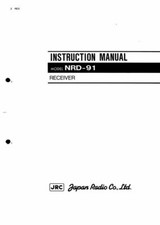 JRC NRD-91 INSTRUCTION MANUAL