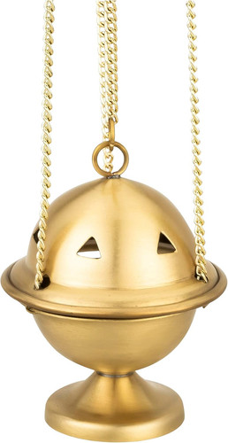 Incensiere ottone dorato 10 - ottone,