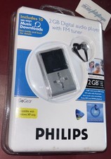 NOS Philips GoGear 2 GB lettore audio digitale con sintonizzatore FM sigillato