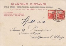 A2187) SAN REMO (IMPERIA), IMPRESA COSTRUZIONI, FORNITURA PER EDILIZIA BLANGINO.