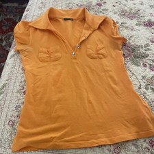 Top donna Motivi arancione