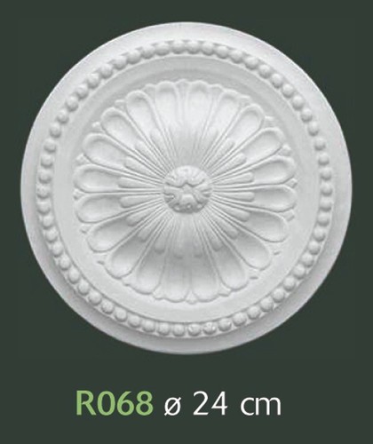 Rosone gesso bianco - bianco, per