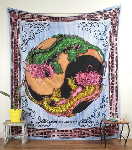 Arazzo parete mandala drago - arazzo,