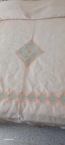 Coperta matrimoniale ricamata - coperta,