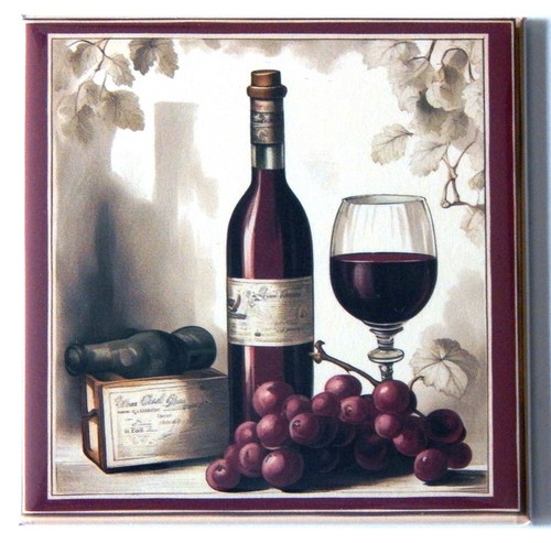 Red wine fridge magnet - fridge, sign