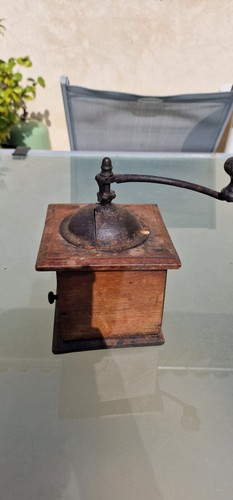 Antique french coffee mill - , /
