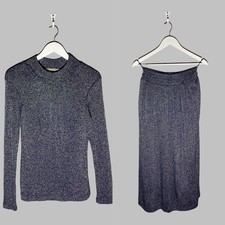 Gonna maglione Golden Goose Deluxe marca GGDB Shiny Shimmer Sparkle Set taglia M