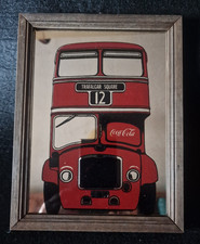 SPECCHIO PUBBLICITARIO ANNI 70 COCA COLA TRAFALGAR SQUARE VINTAGE