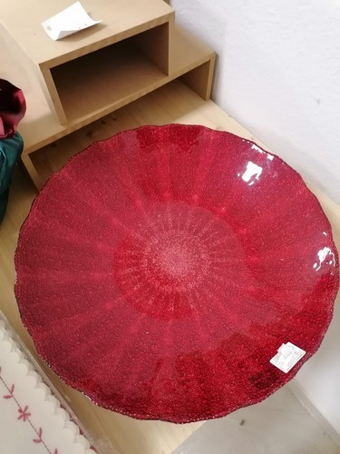 Centrotavola vetro rosso - vetro,