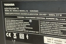 Despiece completo TV TOSHIBA