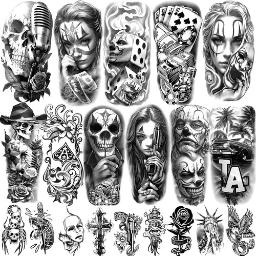Fogli tatuaggi temporanei - 77,