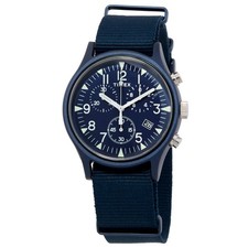 Orologio Uomo Timex MK1 Cronografo Quarzo Quadrante Blu TW2R67600
