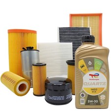 KIT TAGLIANDO 4 FILTRI MISTI 4LT OLIO MOTORE ECS 5W30 PEUGEOT 307 308 1.6 HDI