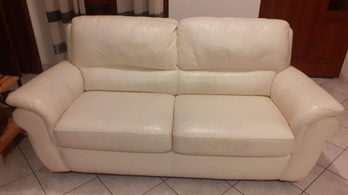 Divano pelle bianco chateau - divano,