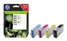 4 cartucce originali HP 364XL