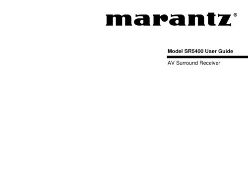 Marantz sr5400 ricevitore - marantz,